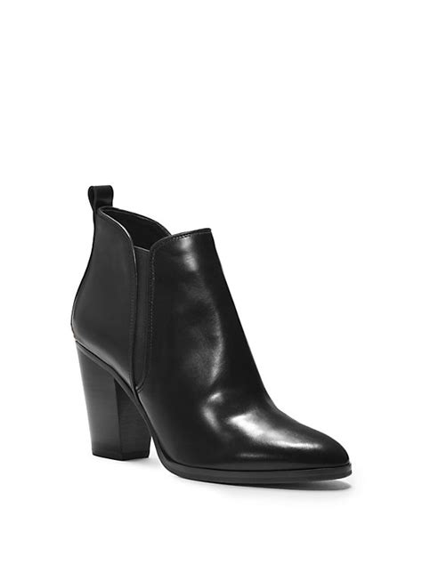 michael kors brandy leather ankle cowboy boots dark dune|Boots Michael Kors .